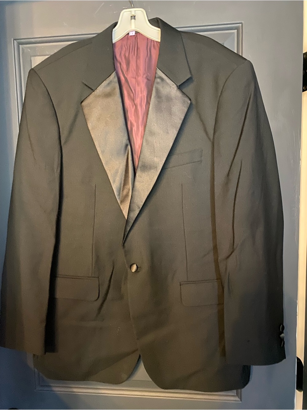 Classic Black Tuxedo Blazer with Satin Lapel